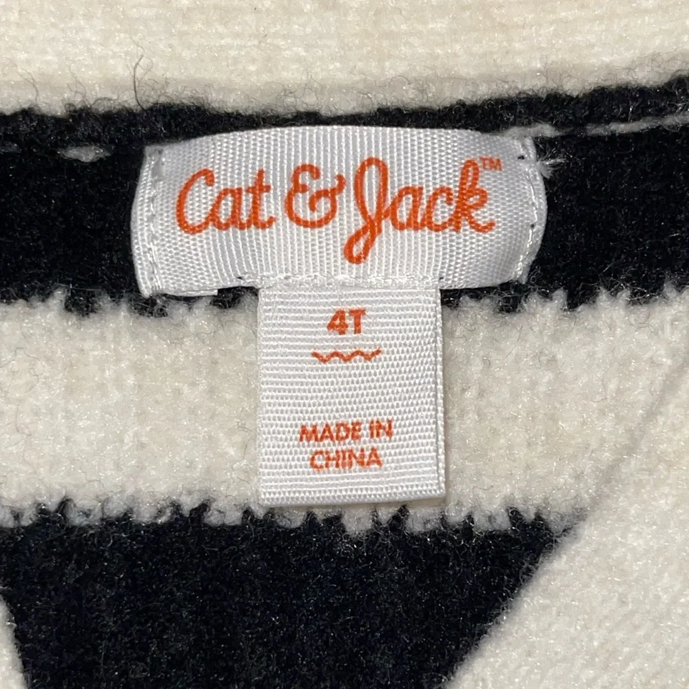 Cat & Jack Kids Striped‎ Cardigan with Heart Detail - Picture 7 of 8